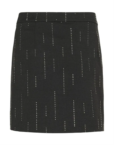 Gestuz - GZAdira Wrap Nederdel - Dark Grey Melange 